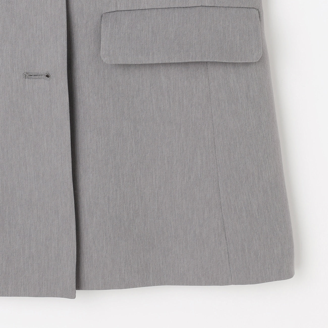 THE THIRD SUITS RIRANCHA Stretch Double-Breasted Jacket - Light Gray - Image 12