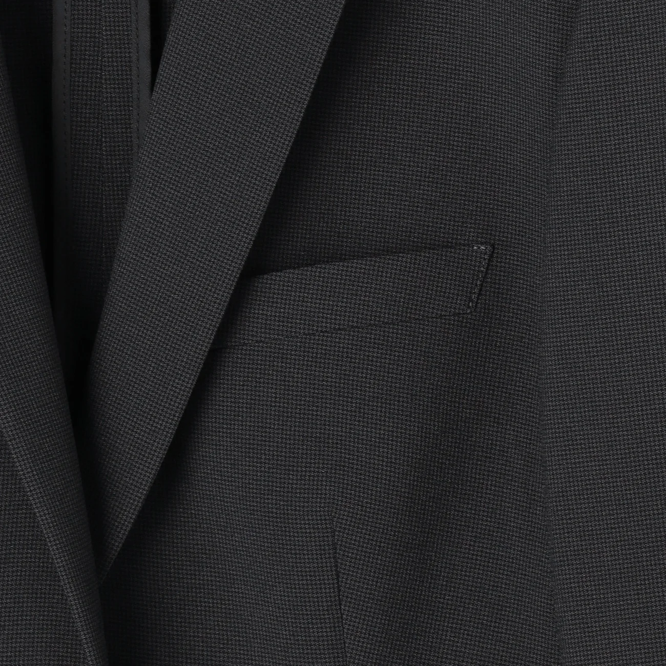 Washable Stretch Three-Quarter Sleeve Houndstooth Jacket - Charcoal Gray - Image 20