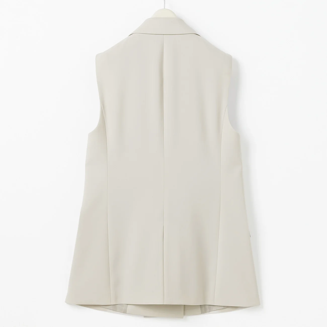 THE THIRD SUITS Double Cloth Vest - Beige - Image 2