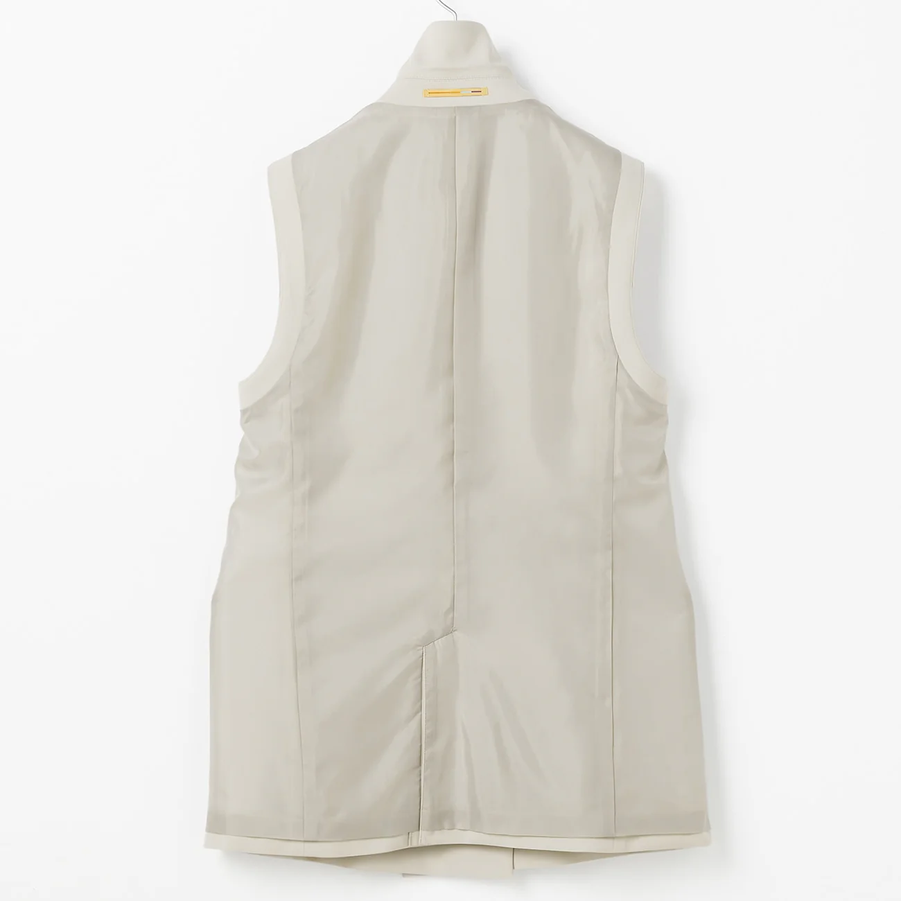 THE THIRD SUITS Double Cloth Vest - Beige - Image 7