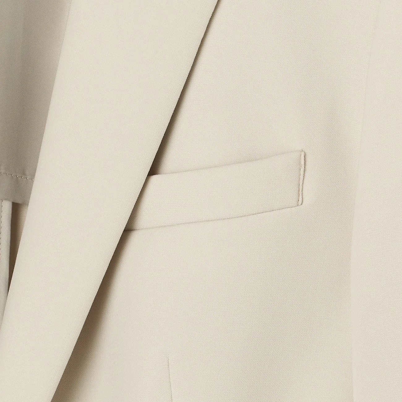 THE THIRD SUITS Double Cloth Notch Lapel Jacket - Beige - Image 3