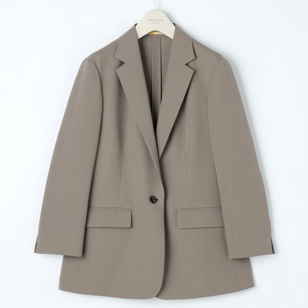 THE THIRD SUITS Washable Cool Touch Cropped Sleeve Long Jacket - Beige - Image 6