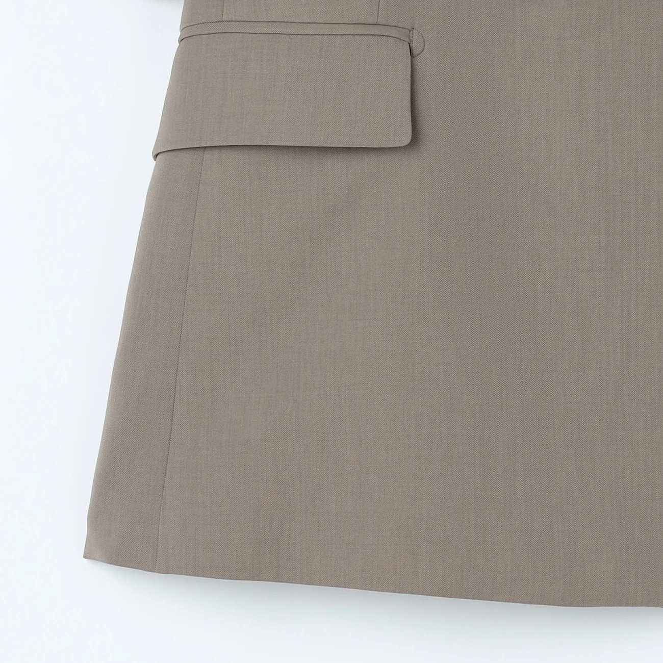 THE THIRD SUITS Washable Cool Touch Half Sleeve Double-Breasted Jacket - Beige - Image 13