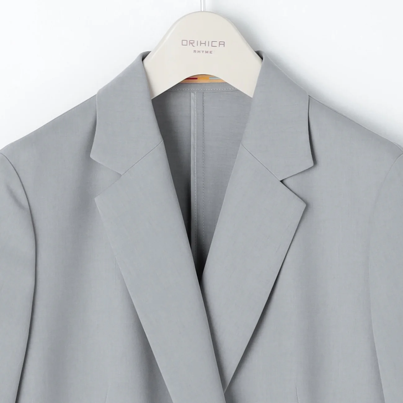 THE THIRD SUITS Washable Cool Touch Half Sleeve Double-Breasted Jacket - Light Gray - Image 6