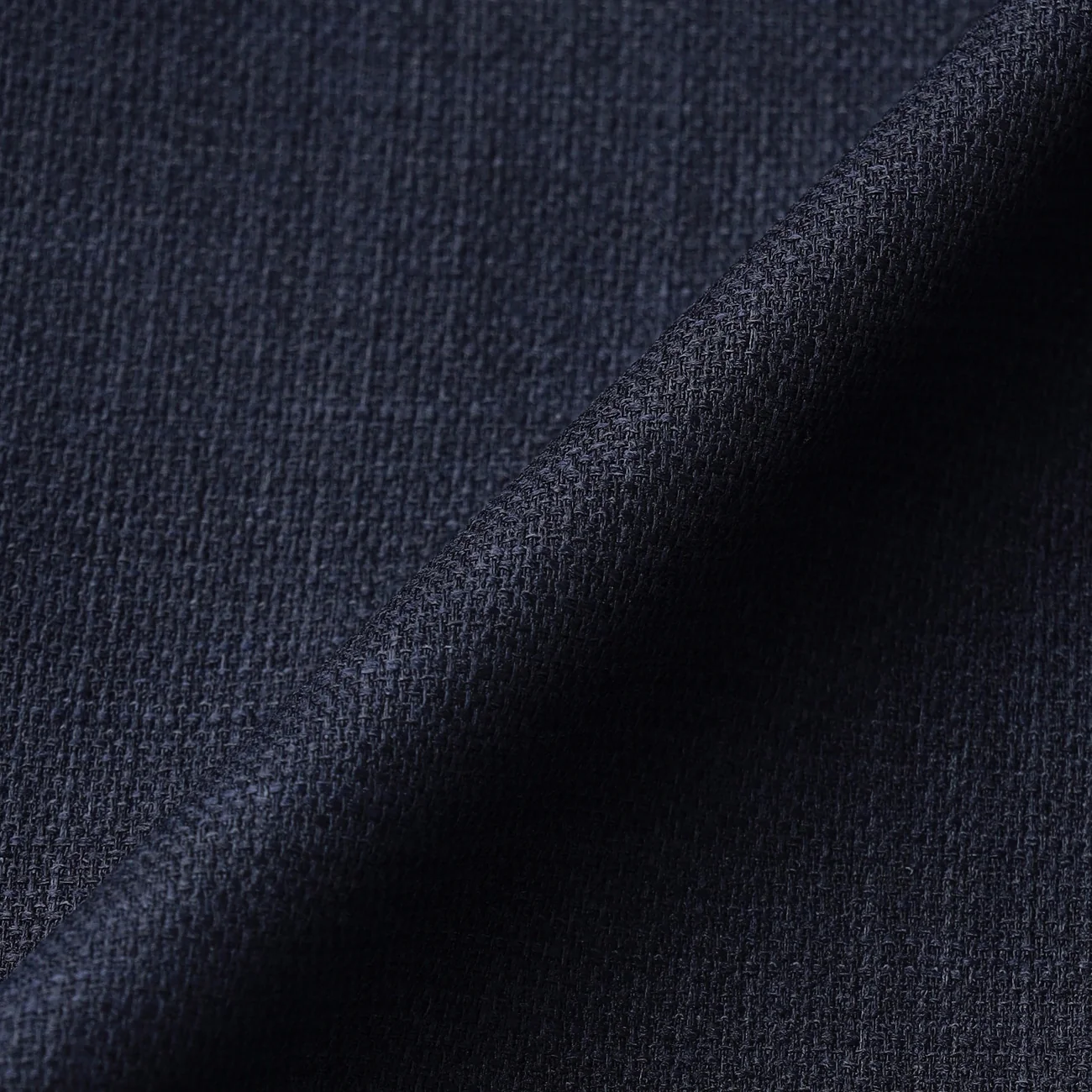 THE THIRD SUITS Linen-Like Cropped Sleeve Collarless Jacket - Navy - Image 26