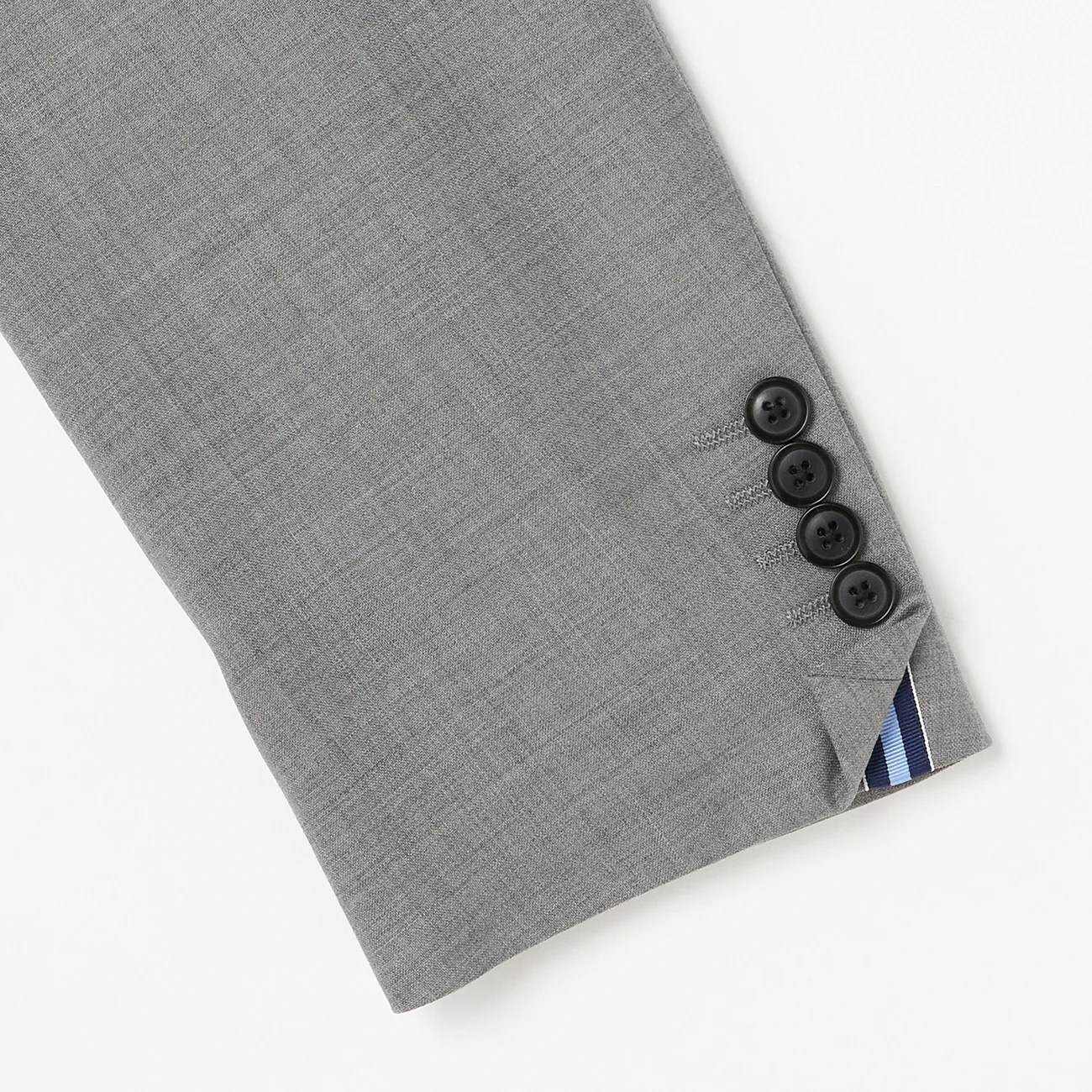 Japanese Fabric LUXE Line Super 120's Suit Jacket - Light Gray - Image 4