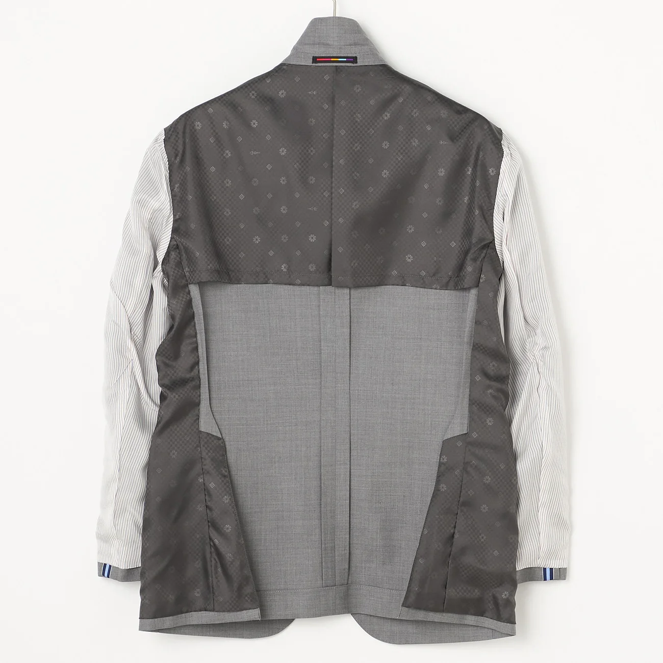 Japanese Fabric LUXE Line Super 120's Suit Jacket - Light Gray - Image 7