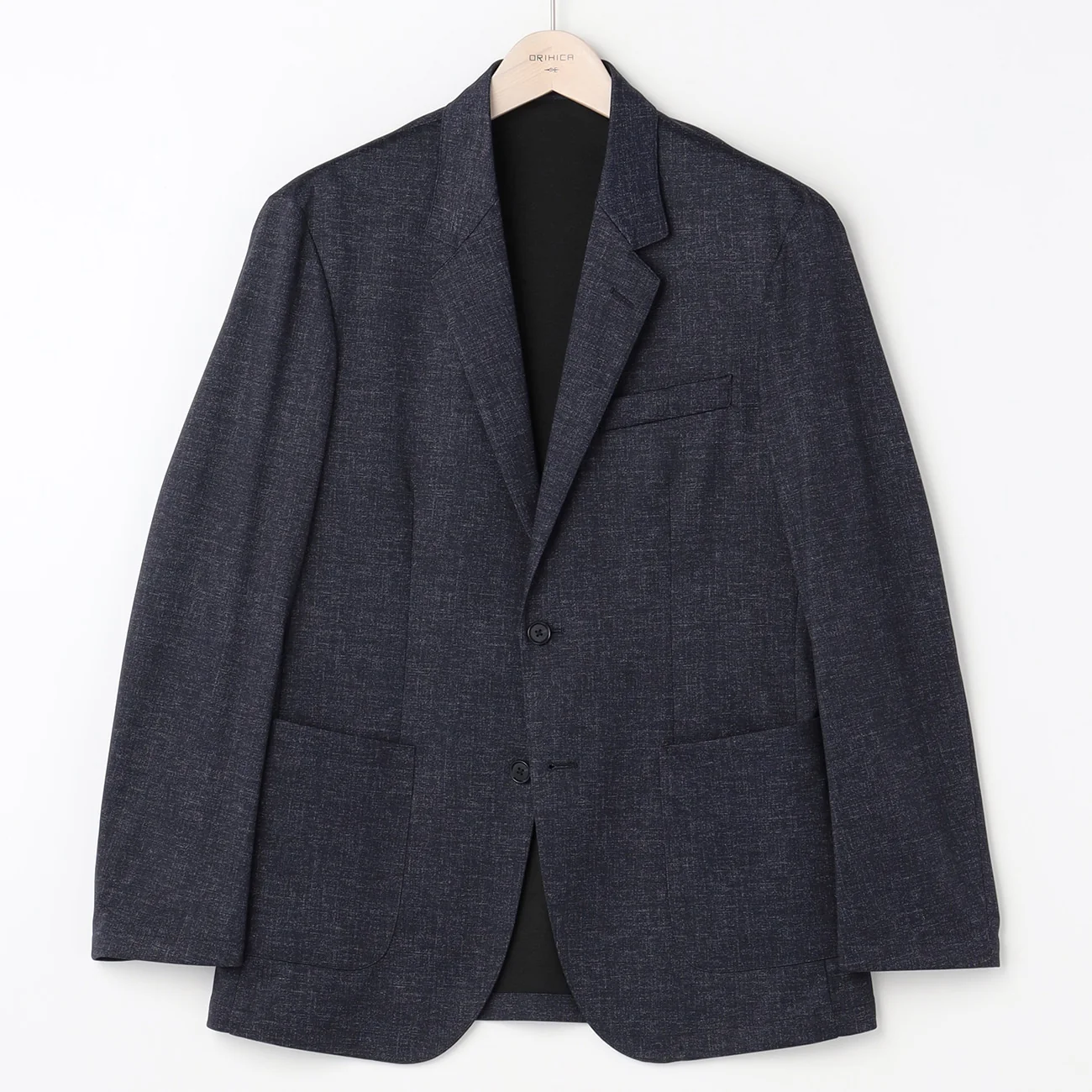THE THIRD SUITS Denim-Like Jacket - Navy