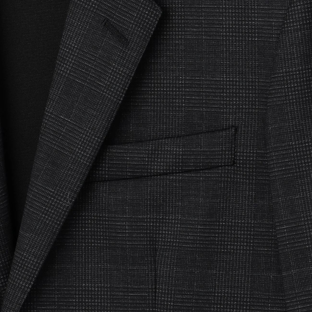 THE THIRD SUITS Glen Check Jacket - Charcoal Gray - Image 3
