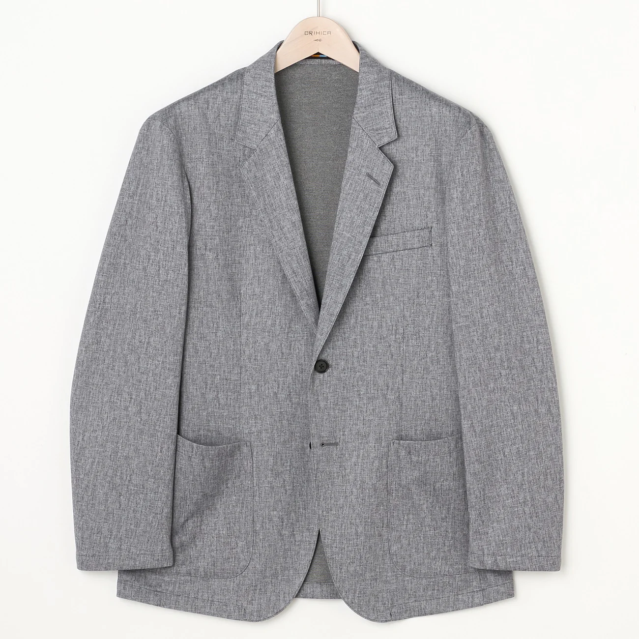 THE THIRD SUITS Washable Stretch Wool-Like Jacket - Light Gray