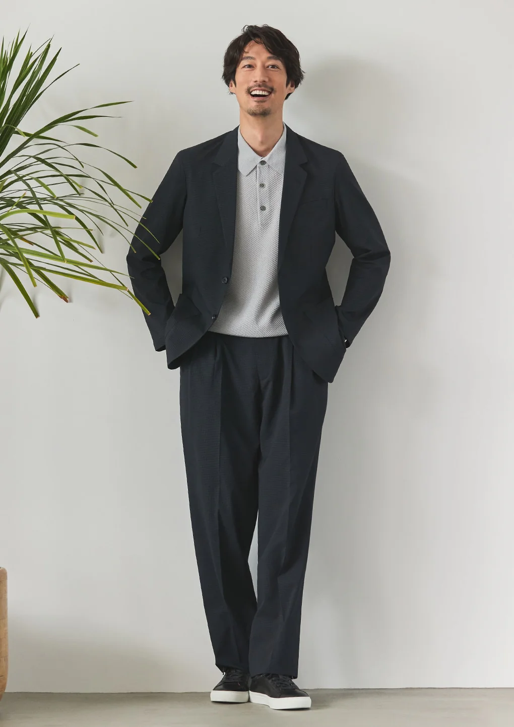 THE THIRD SUITS Japanese Fabric High-Breathability Seersucker Jacket - Navy - Image 20
