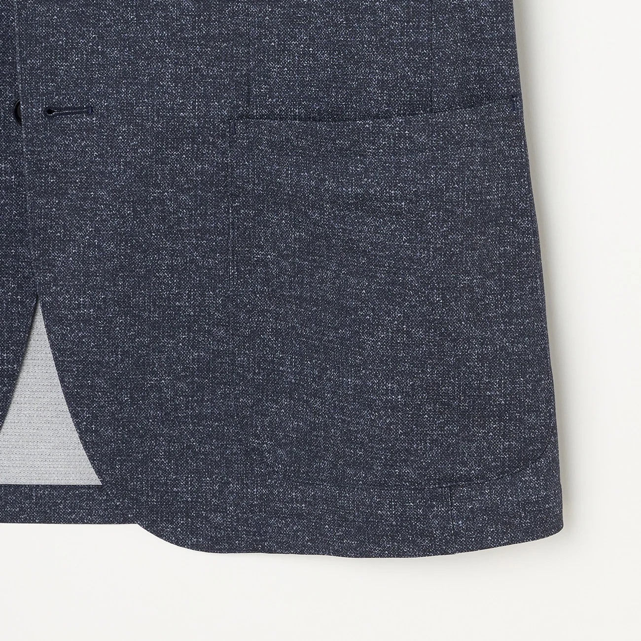 THE THIRD SUITS Japanese Fabric High-Breathability Denim-Like Suit Jacket - Navy - Image 6