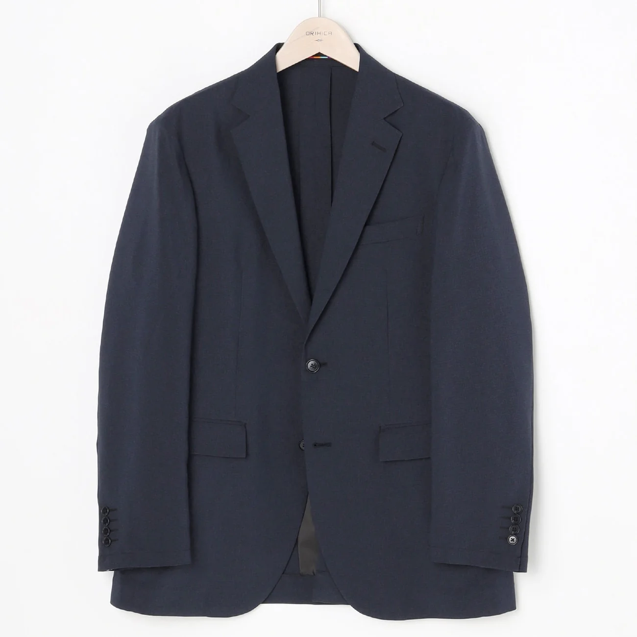 Super Cool Houndstooth Suit Jacket - Navy - Image 5