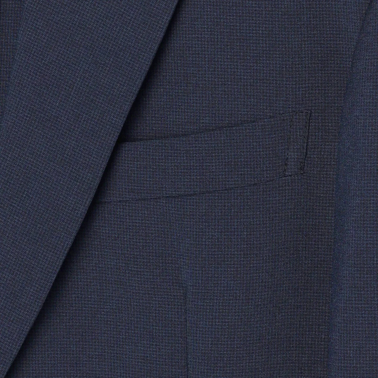 Super Cool Houndstooth Suit Jacket - Navy - Image 7