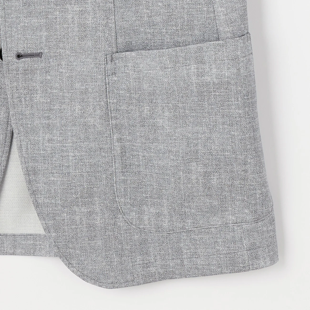 THE THIRD SUITS Japanese Fabric High-Breathability Tricot Jacket - Light Gray - Image 6