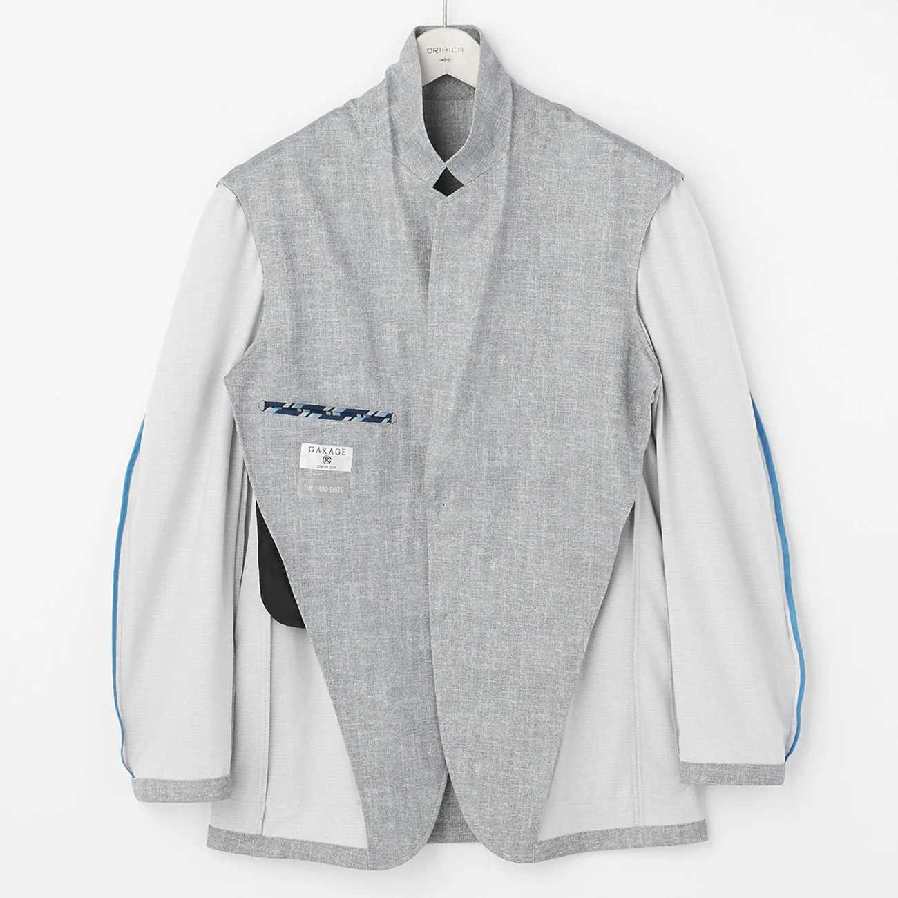 THE THIRD SUITS Japanese Fabric High-Breathability Tricot Jacket - Light Gray - Image 7