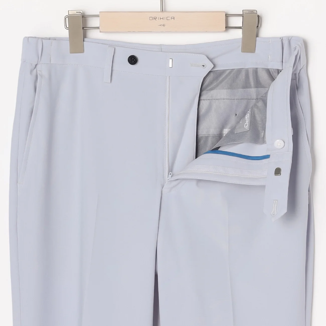 Japanese Fabric BIZSPO Washable Stretch Pants - Light Blue - Image 2