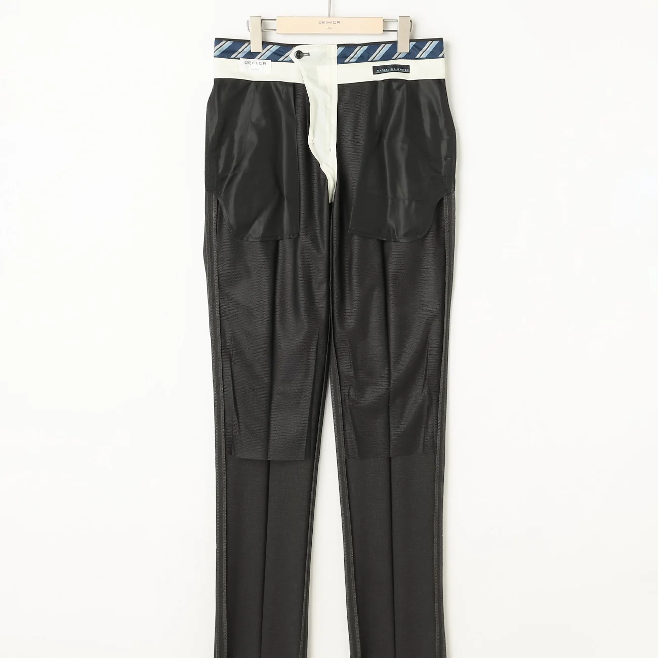 Super Cool High-breathability Houndstooth Pants - Charcoal Gray - Image 5