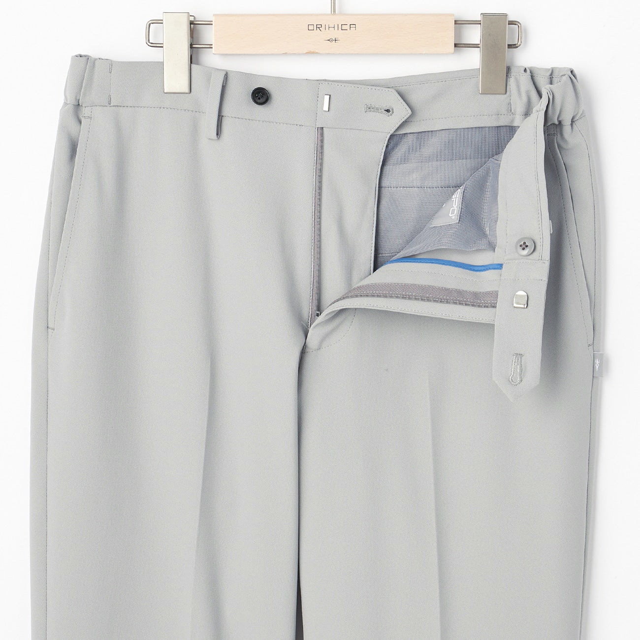 Japanese Fabric BIZSPO Washable Stretch Pants - Light Gray - Image 4