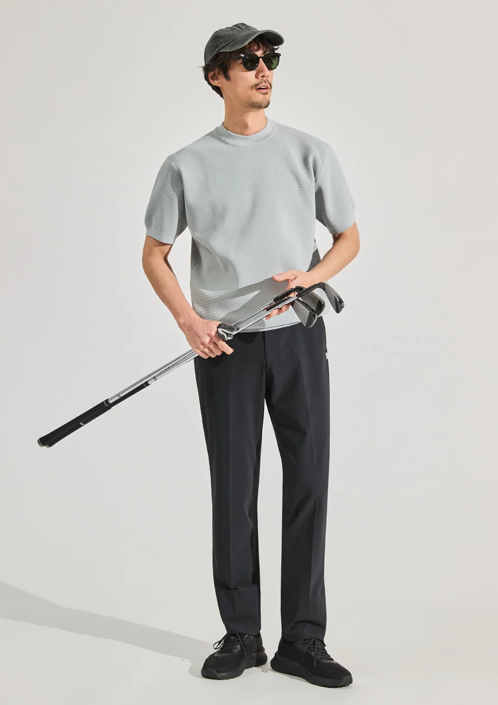 Japanese Fabric BIZSPO Washable Stretch Pants - Black - Image 10