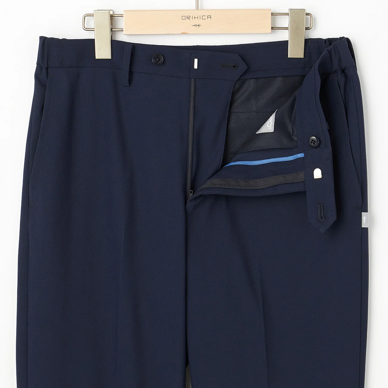 Japanese Fabric BIZSPO Washable Stretch Pants - Navy - Image 4