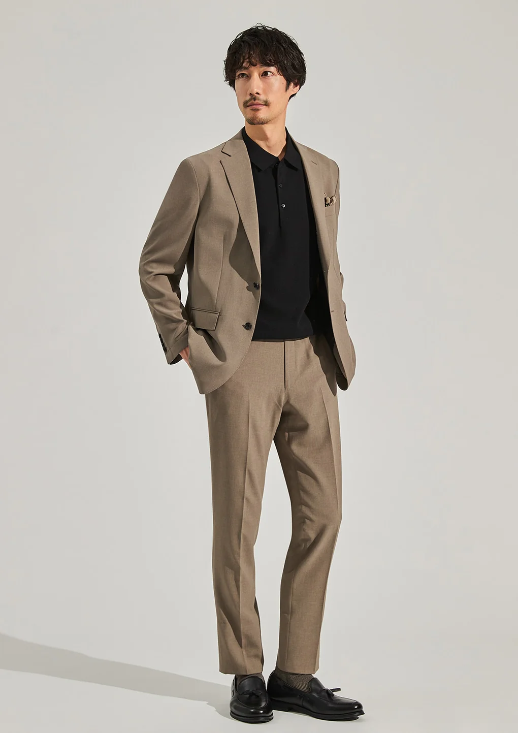 Super Cool High-breathability Suit Pants - Beige - Image 11