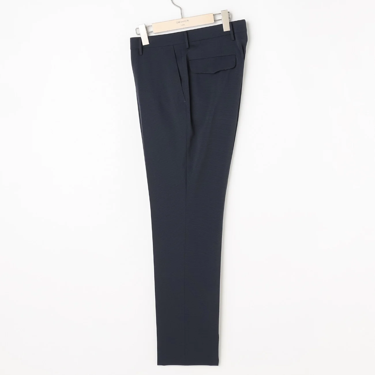 Super Cool Wrinkle-Resistant Houndstooth Suit Pants - Navy - Image 5