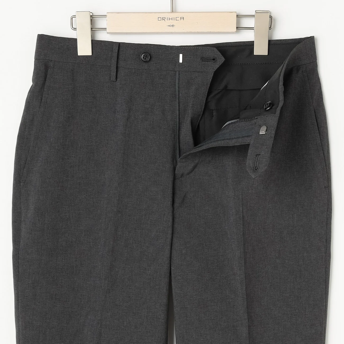 Super Cool Houndstooth Pants - Charcoal Gray - Image 3