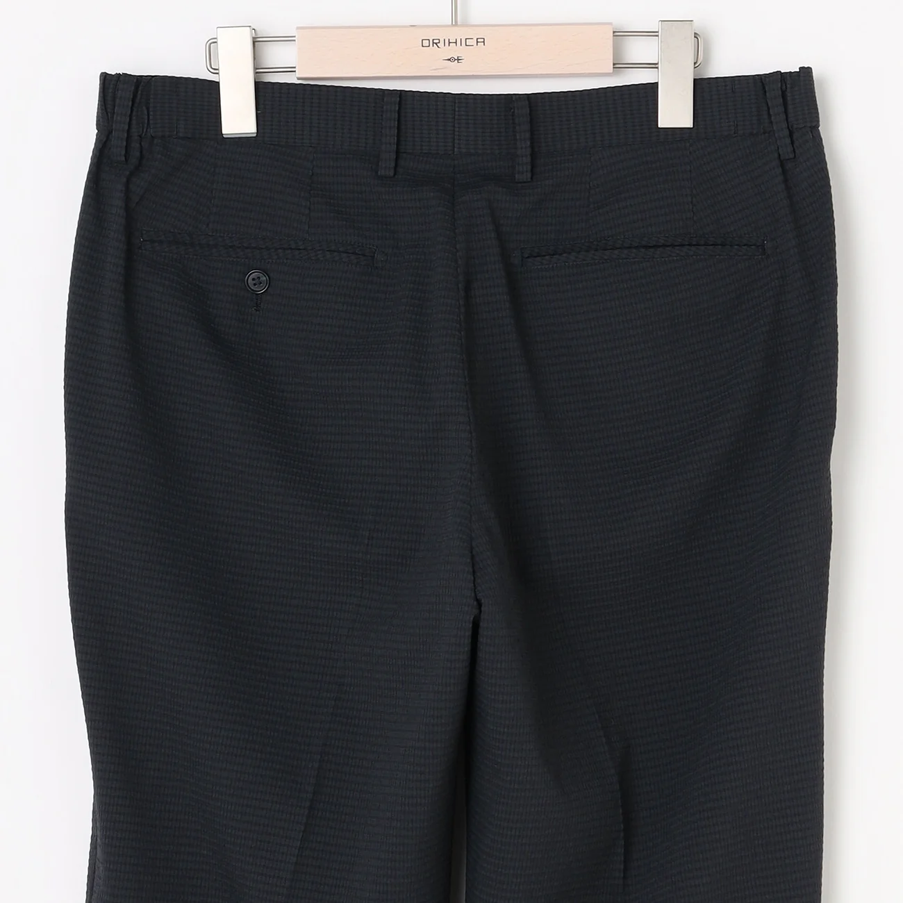 THE THIRD SUITS Japanese Fabric High-Breathability Seersucker Pants - Navy - Image 10