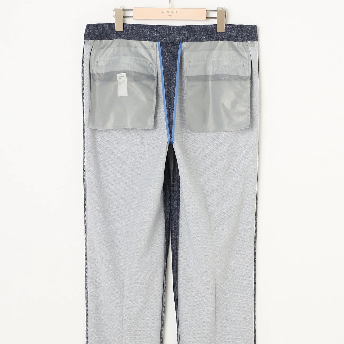 THE THIRD SUITS Japanese Fabric High-Breathability Denim-Like Pants - Navy - Image 8
