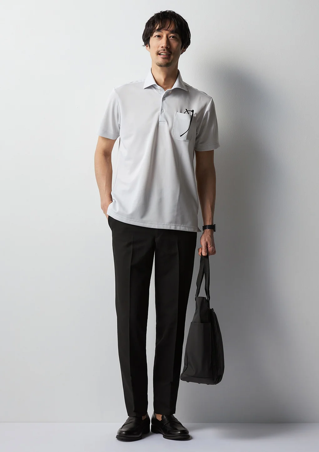 THE THIRD SUITS Japanese Fabric High-Breathability Seersucker Pants - Black - Image 11