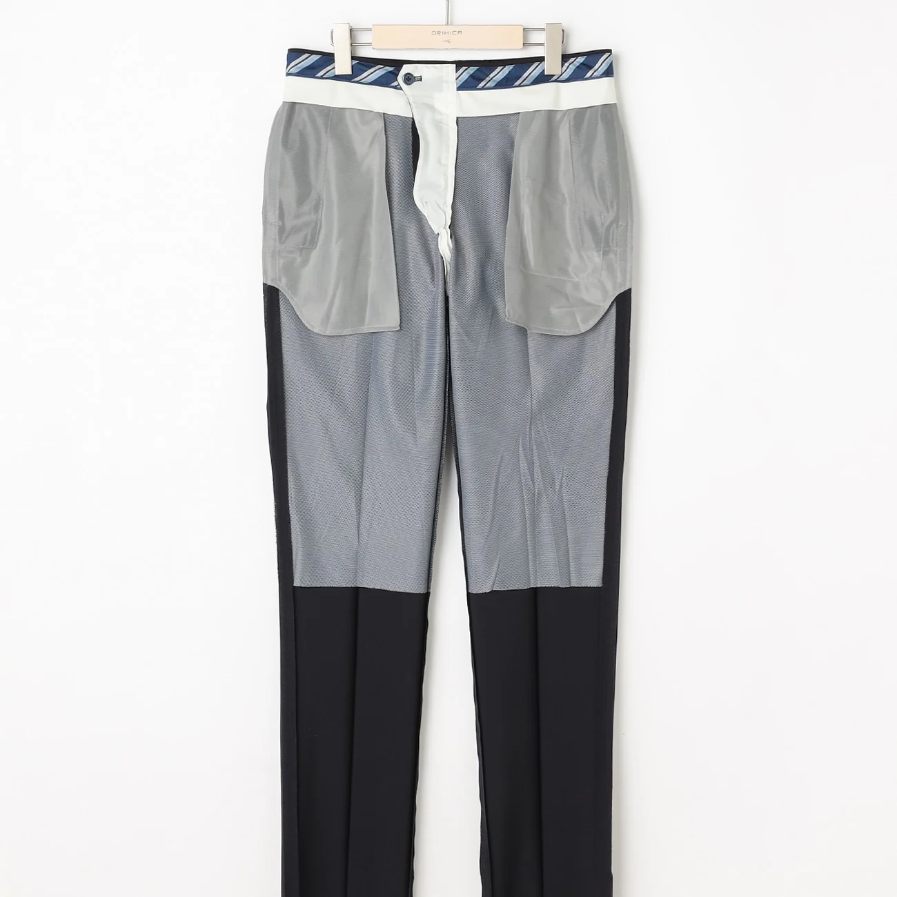 Super Cool High-breathability Check Pants - Navy - Image 5