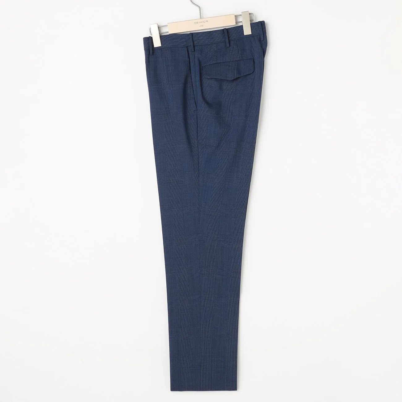 Super Cool High-breathability Glen-Plaid Suit Pants - Navy - Image 4