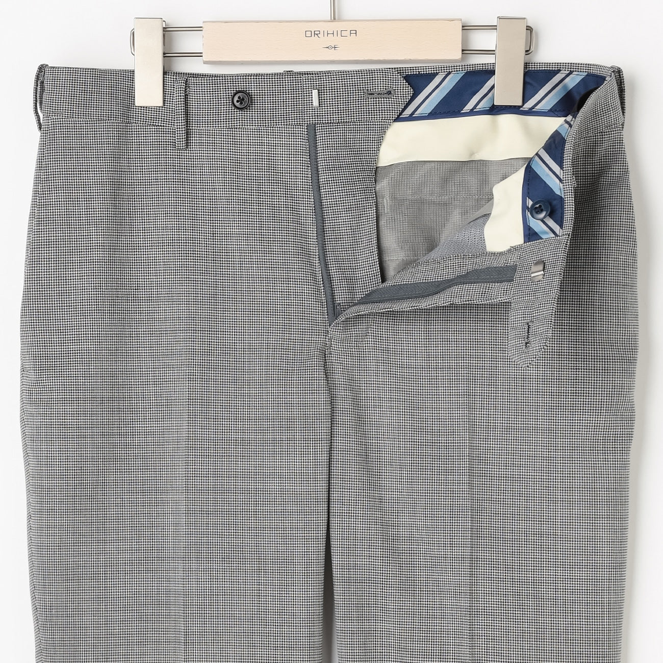 Super Cool High-breathability Houndstooth Pants - White/Black - Image 5