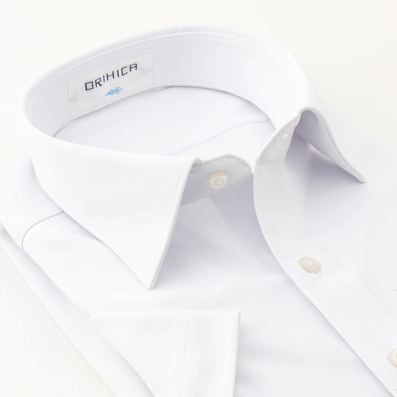 Super Non-Iron DRYDRY Short Sleeve Spread Collar Shirt - White - Image 5