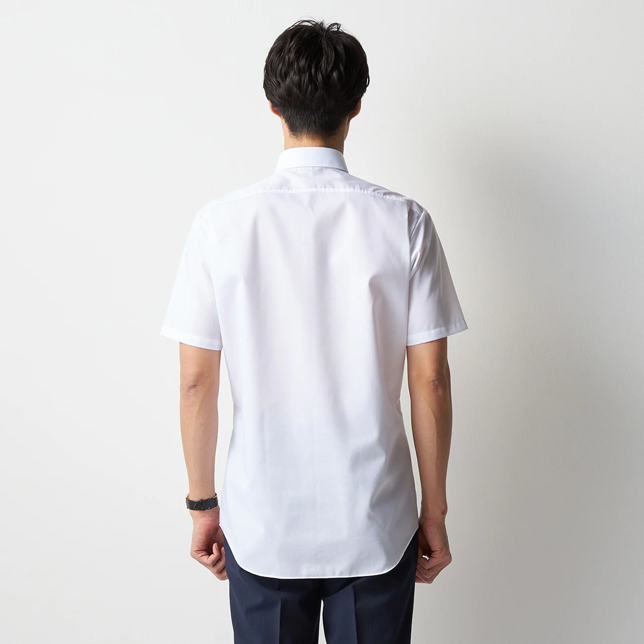 Super Cool Non-Iron Short Sleeve Button-Down Shirt - White - Image 3