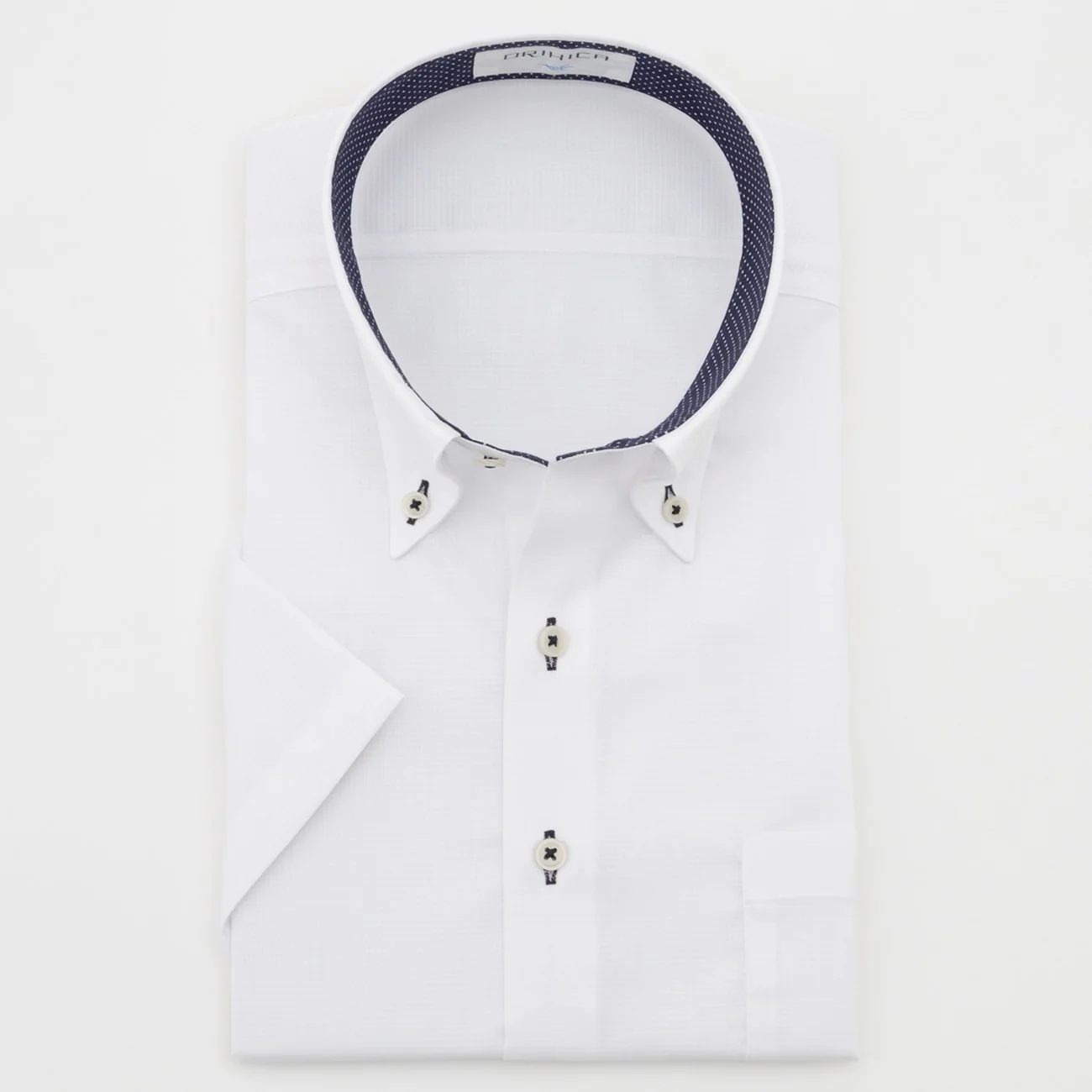 Super Cool Non-Iron Short Sleeve Button-Down Shirt - White - Image 4