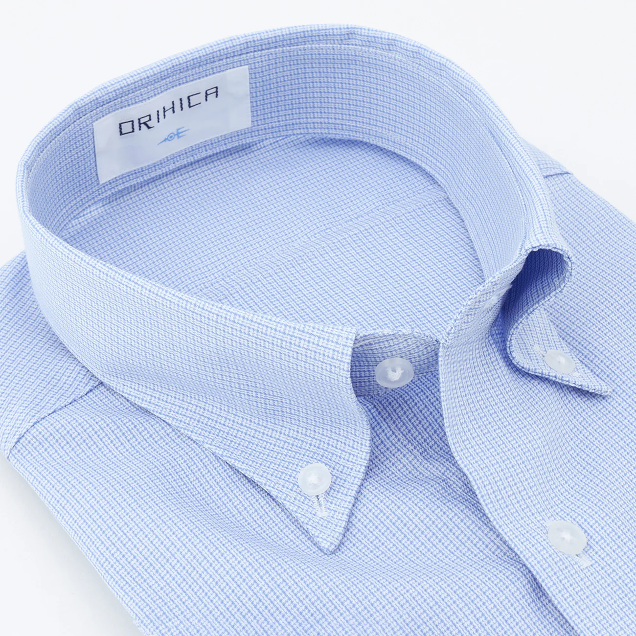 Super Cool Non-Iron Striped Short Sleeve Button-Down Shirt - Blue - Image 3