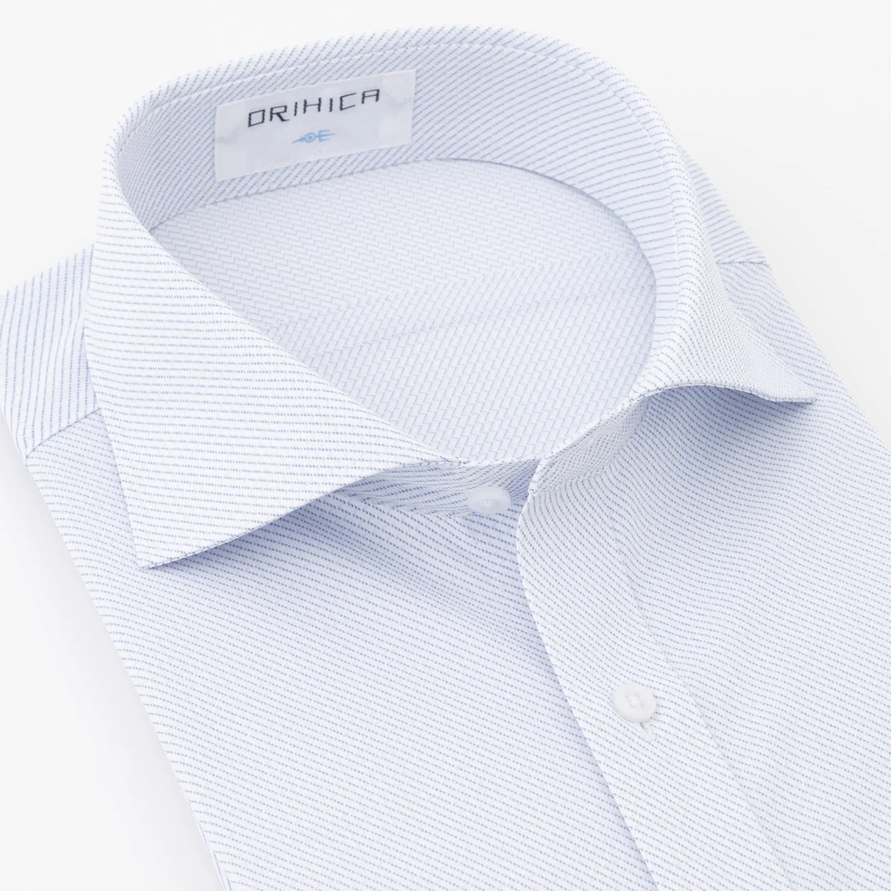 Super Non-Iron Stretch Short Sleeve Cutaway Shirt - Blue - Image 3