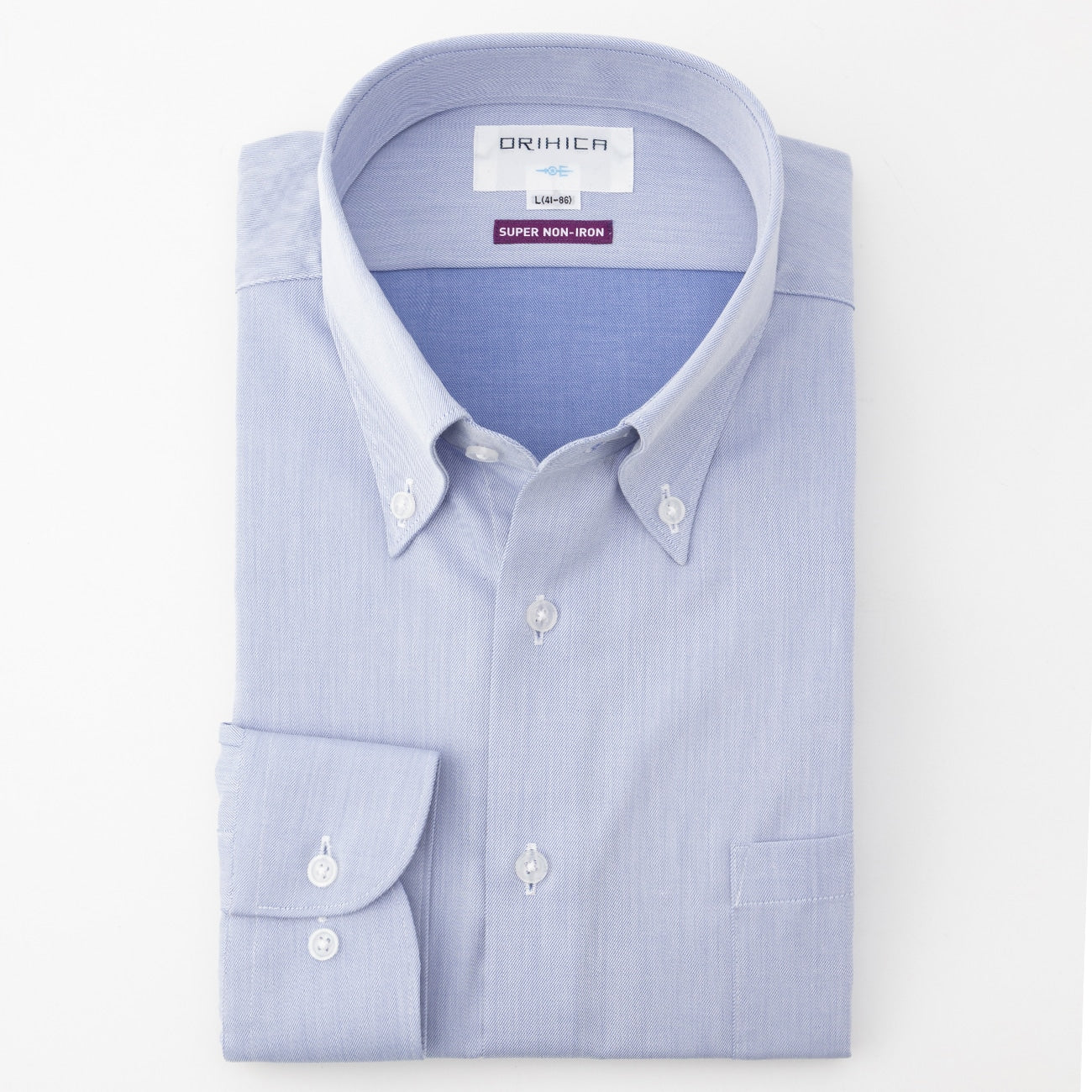 Super Non-Iron Button-Down Shirt - Blue - Image 2