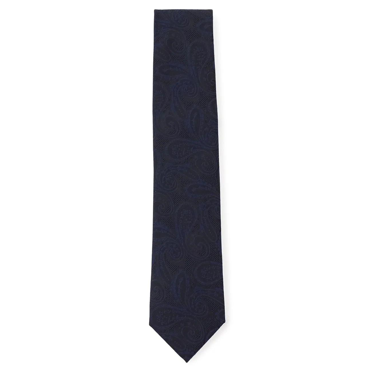 Paisley Fresco Tie - Navy - Image 2