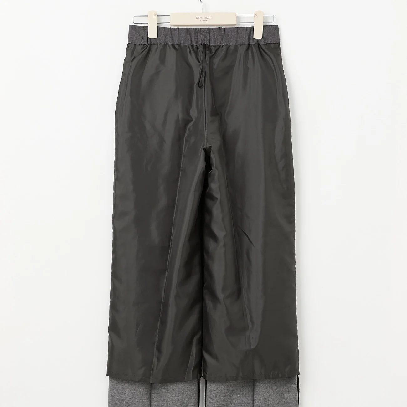 THE THIRD SUITS Chambray Wide Pants - Medium Gray - Image 5