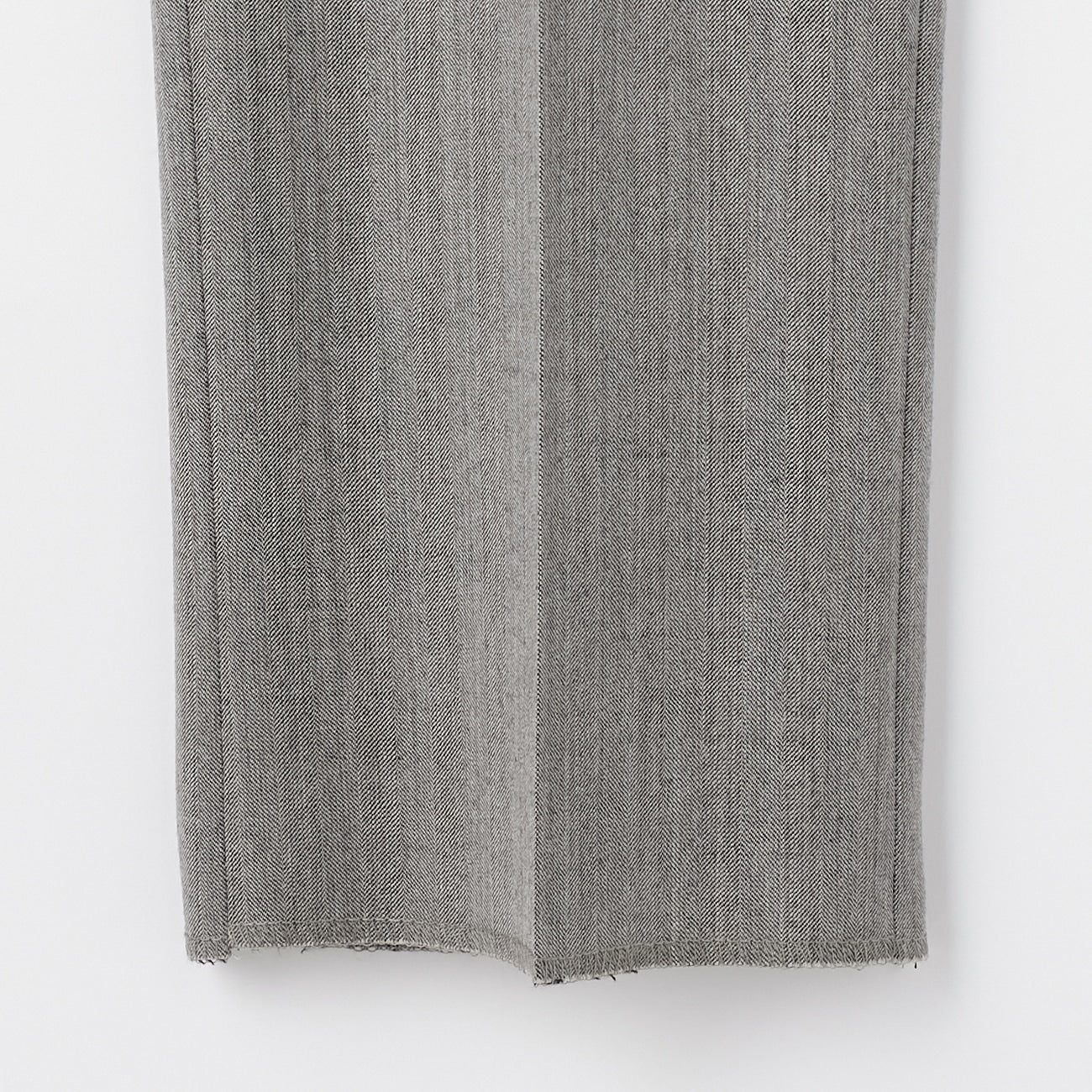 Washable Stretch Wool Milled Herringbone Tapered Pants - Beige - Image 6