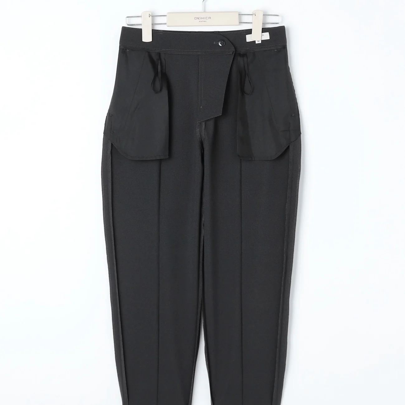 Washable Stretch Cropped Houndstooth Pants - Charcoal Gray - Image 8