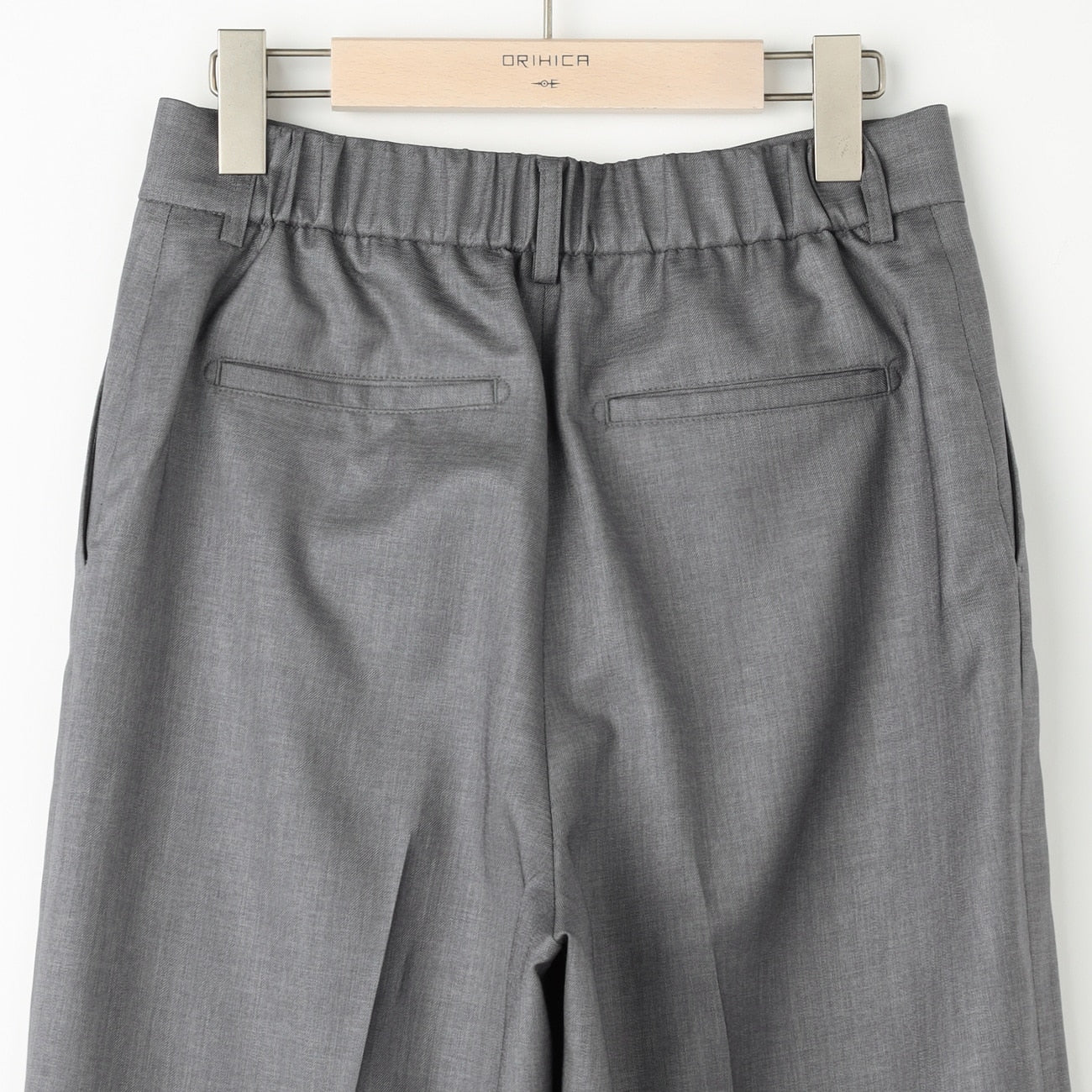THE THIRD SUITS Linen-Like Wide Pants - Medium Gray - Image 8
