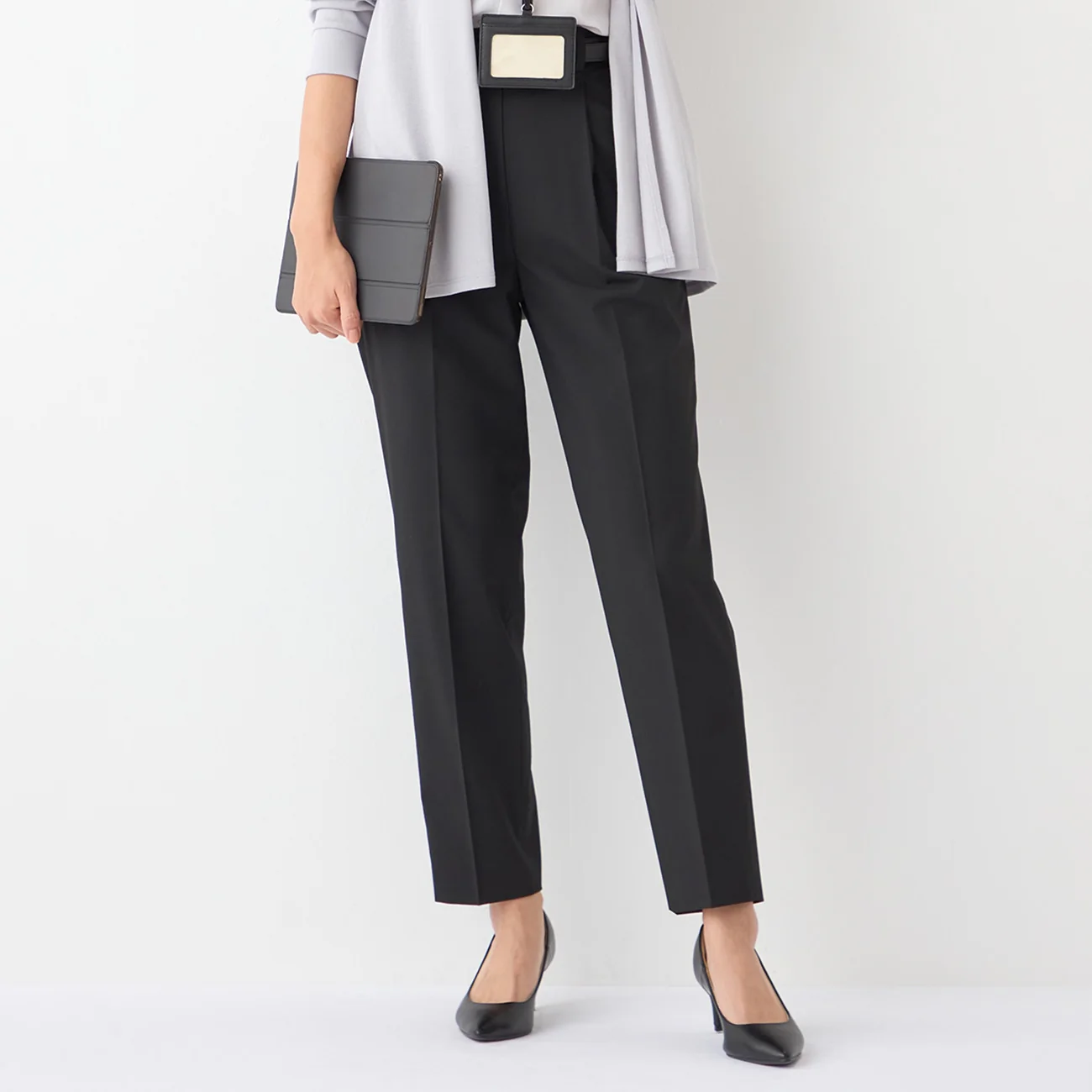 Flamingo Airy Tapered Pants - Black - Image 5