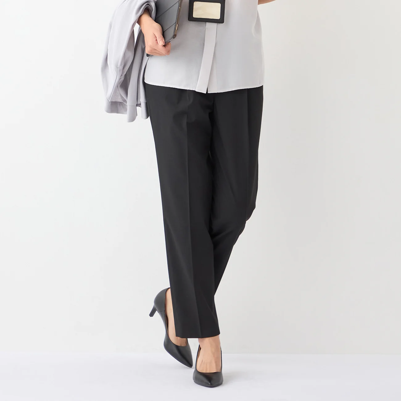 Flamingo Airy Tapered Pants - Black - Image 7