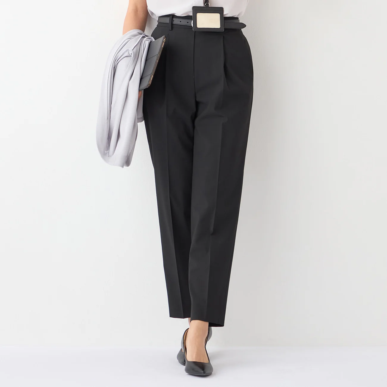 Flamingo Airy Tapered Pants - Black - Image 9