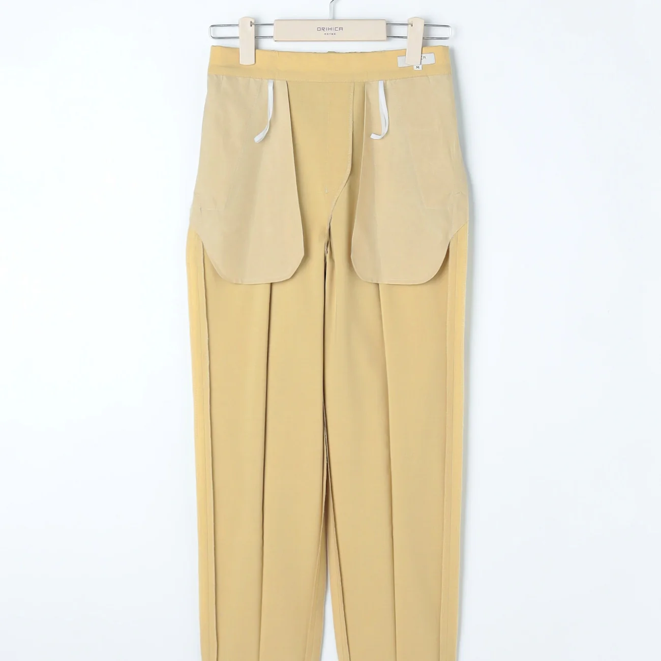 Flamingo Pants Airy Washable Stretch Tapered Pants - Yellow - Image 15