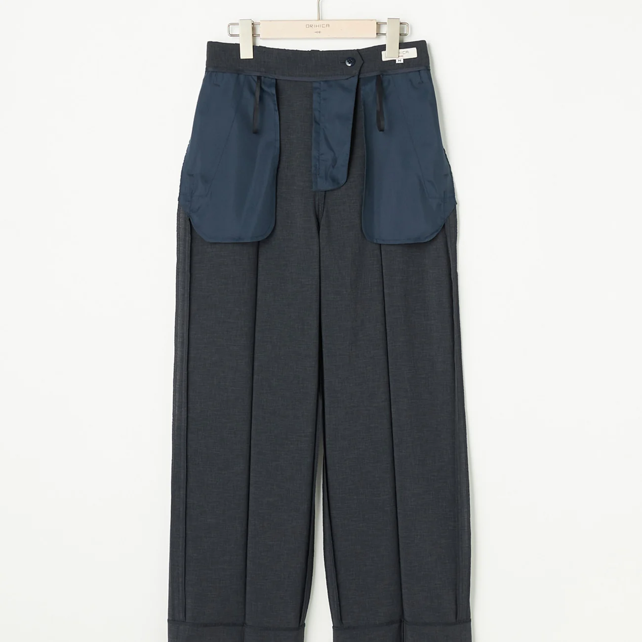 Flamingo Airy Wide Pants - Navy - Image 10